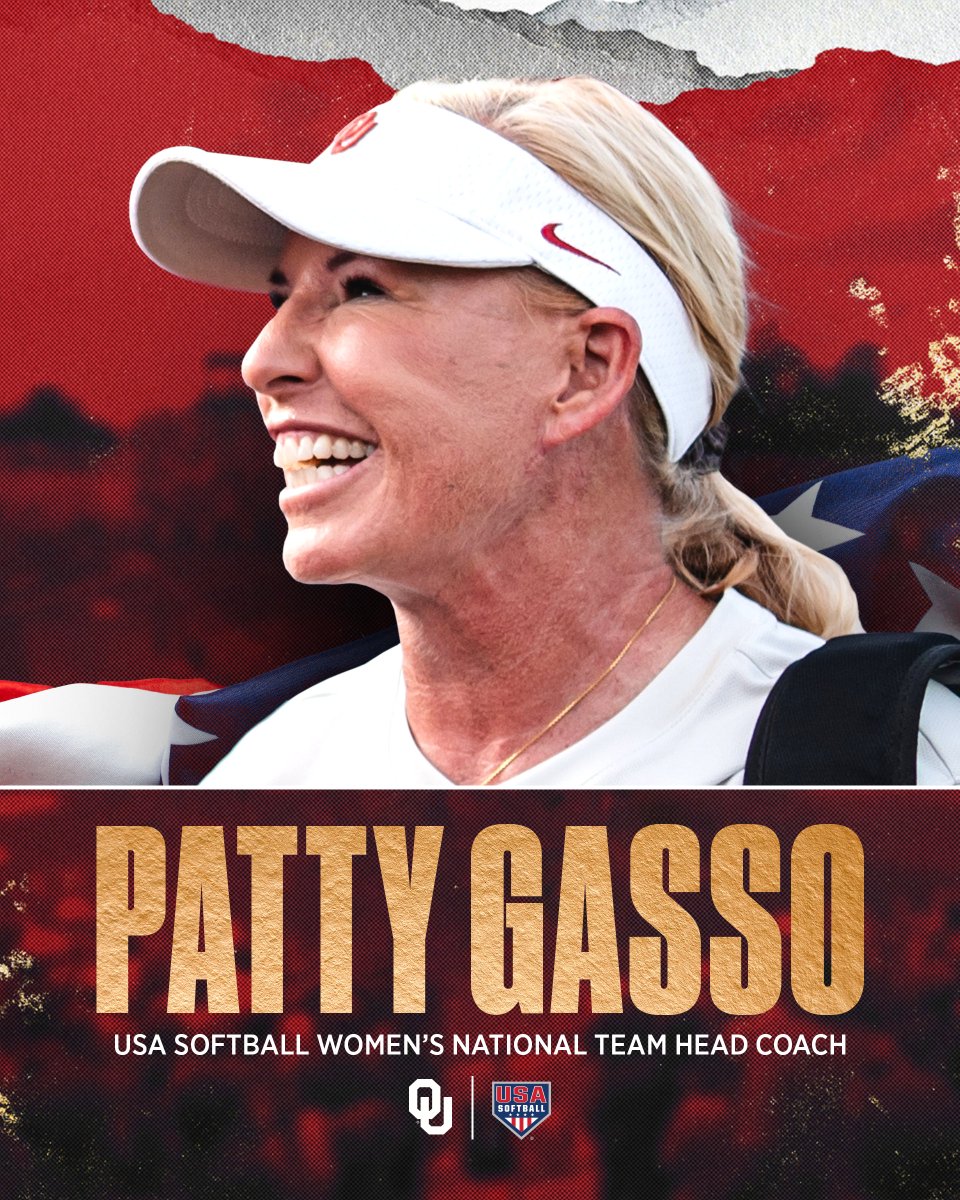 Oklahoma Softball (@ou_softball) on Twitter photo Coach Gasso to lead the Red, White & Blue 🇺🇸 👏
🔗» ouath.at/Gasso_USASoftb…
#ChampionshipMindset | <a href="/USASoftball/">USA Softball</a> Coach Gasso to lead the Red, White & Blue 🇺🇸 👏
🔗» ouath.at/Gasso_USASoftb…
#ChampionshipMindset | <a href="/USASoftball/">USA Softball</a>