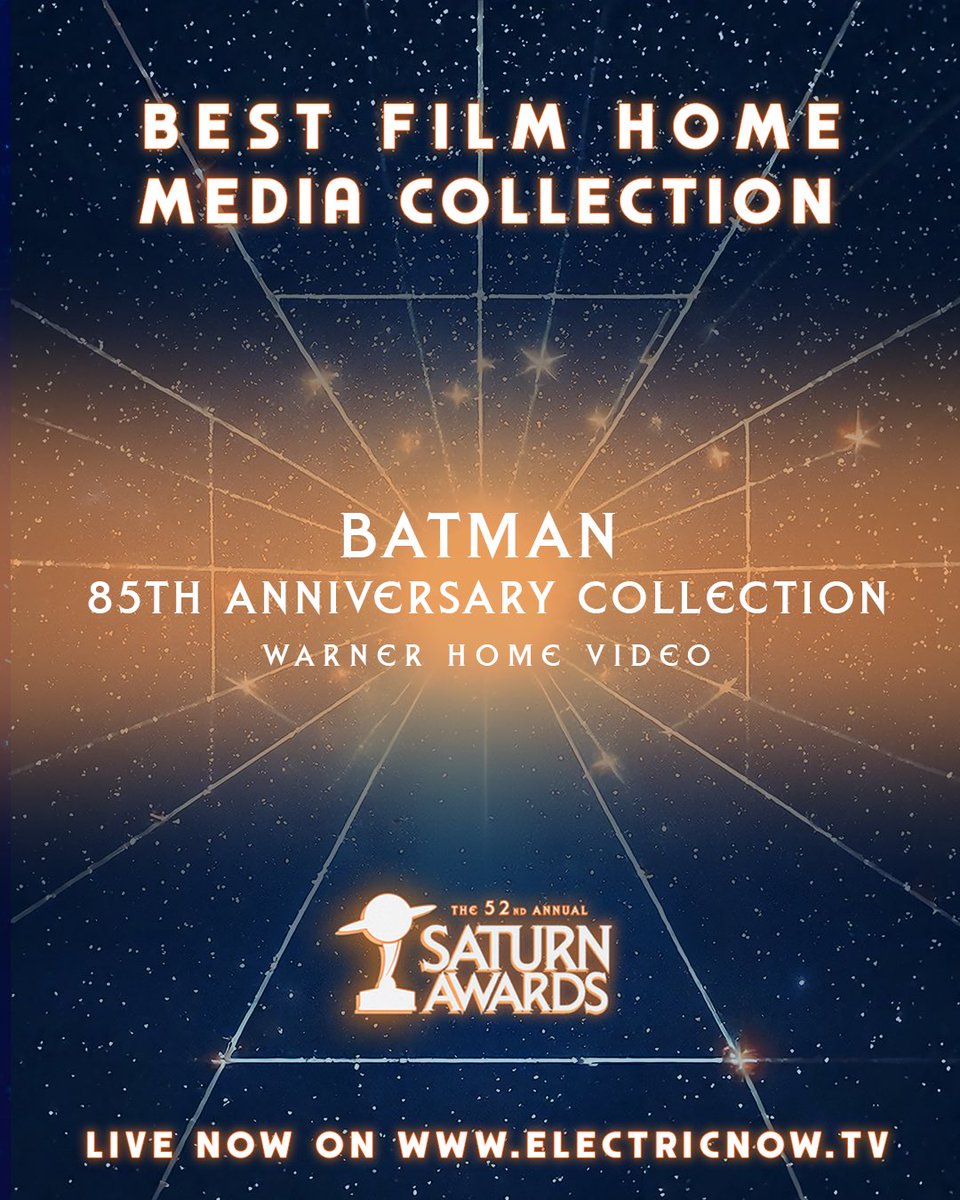 Congratulations to the Batman 85th Anniversary collection on winning Best Film Home Media Collection at the 52nd Annual #SaturnAwards!