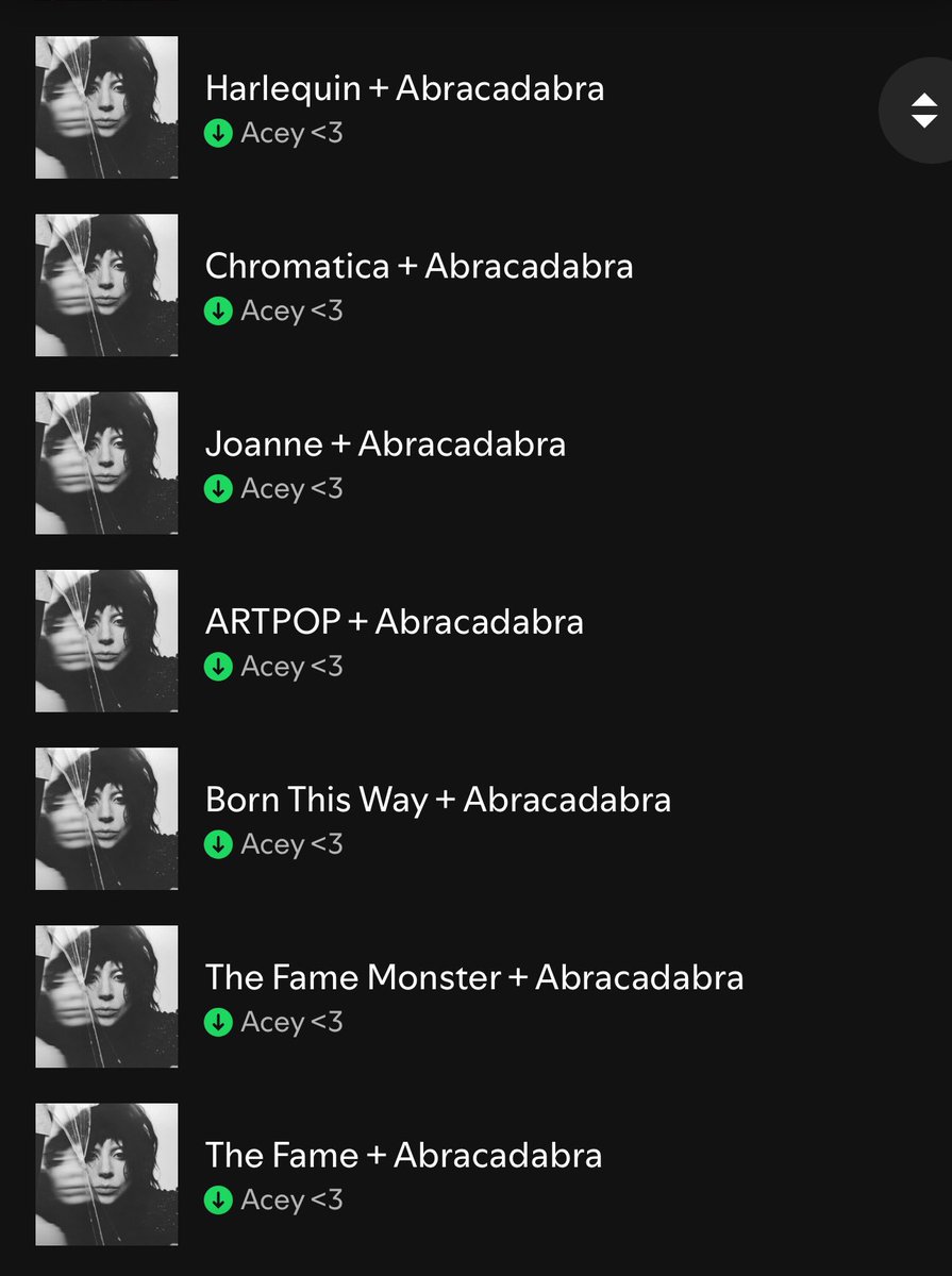 acvetown's tweet photo. lady gaga albums + abracadabra playlists i made, a necessary thread https://t.co/HHnKsugQ6h