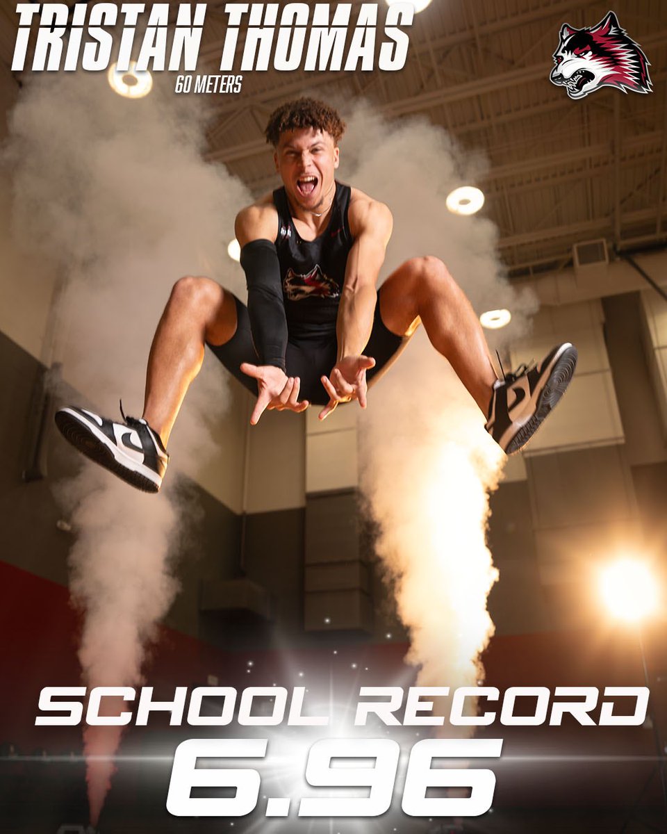 Congratulations to Tristan on Breaking the School Record in the 60Meters! 

#RedWolfNation