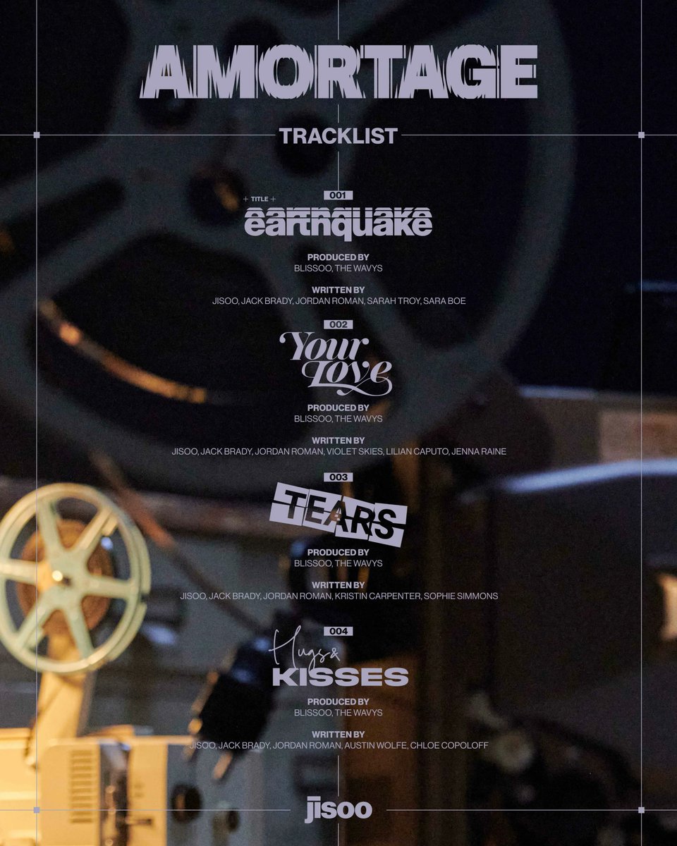 KpopGirlzBands1's tweet image. #JISOO #BLACKPINK 1st Mini Album: AMORTAGE #Titulo + #TRACKLIST