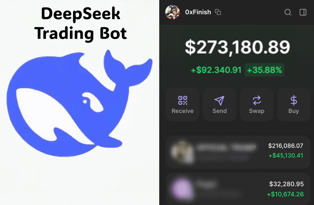 متداولين حققوا 275,000$ دولار في أسبوع واحد باستخدام 

الذكاء الاصطناعي DeepSeek

اشترى $TRUMP و $VINE قبل ما يرتفعوا 300X دبل ! 

بعد 200 محاولة، أخيرًا وجدت الاستراتيجية الصحيحة 

كيف تكسب 100 ألف دولار شهريًا بدون أي جهد تمامًا🧵👇: