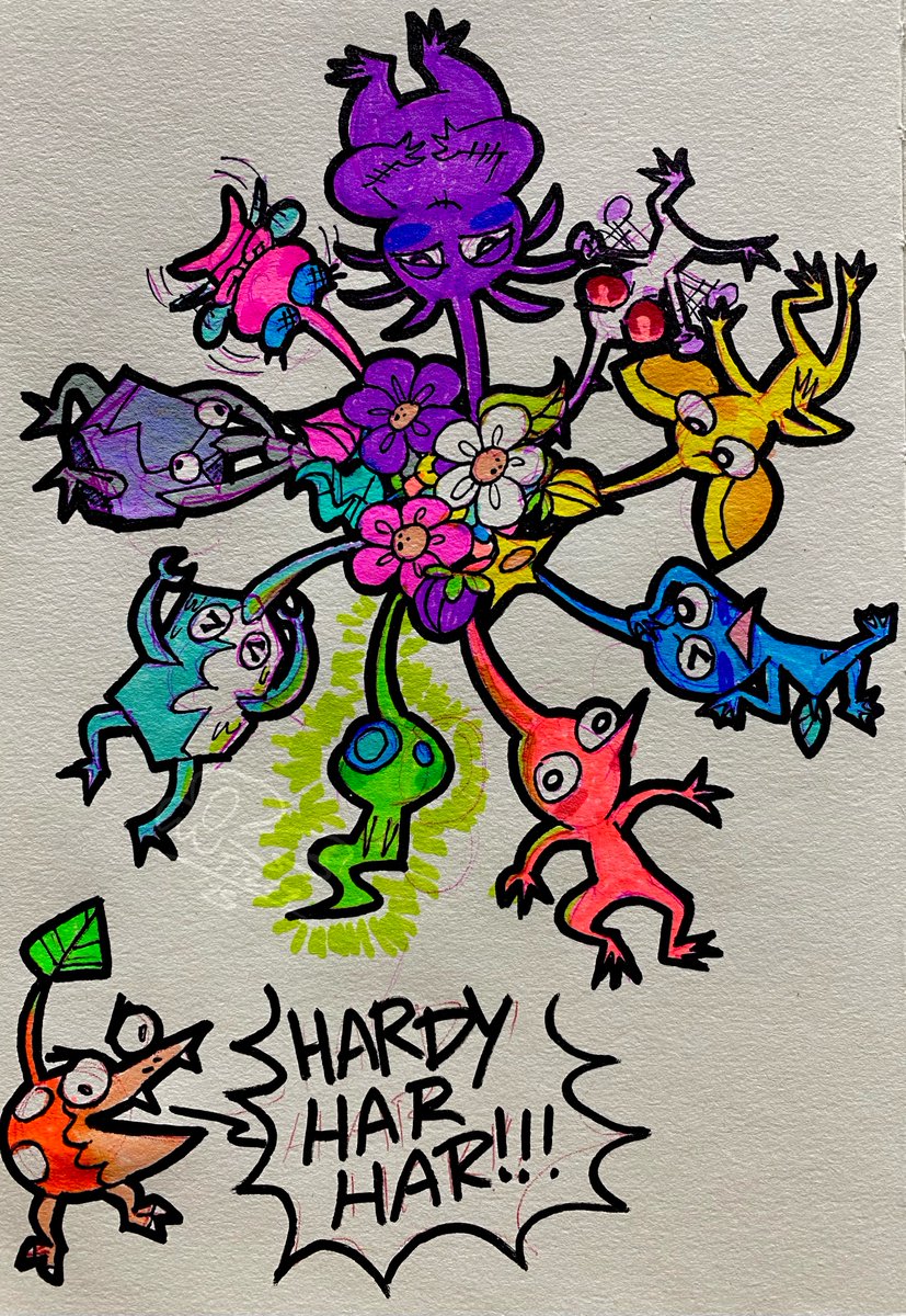 tooblindtizzy's tweet image. pikmin rat king #pikmin