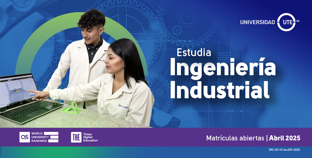 INSCRIPCIONES ABIERTAS!
Optimiza procesos, mejora la productividad y lidera la innovación. 📈⚙️
Estudia Ingeniería Industrial y conviértete en el motor que impulsa la eficiencia en las empresas. 
¡Tu futuro comienza hoy!
¡Conoce más aquí! 📷
 admisiones.ute.edu.ec/grado/industri…