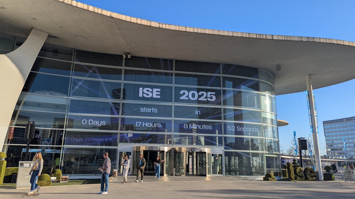 Not long now #ISE2025