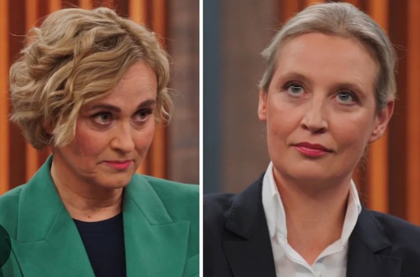 Ein Gespräch eines jeden #AfD'lers bei #Miosga verläuft so:
"Unsere Wirtschaft liegt am Boden"
Miosga: "Aber Sie sind ein Nazi".
"Die Sicherheitslage in Deutschland ist bedrohlich"
Miosga: "Nazi, Nazi"
"Wir haben Altersarmut in Deutschland"
Miosga: "Nazi, nur Nazi".
"Die AfD