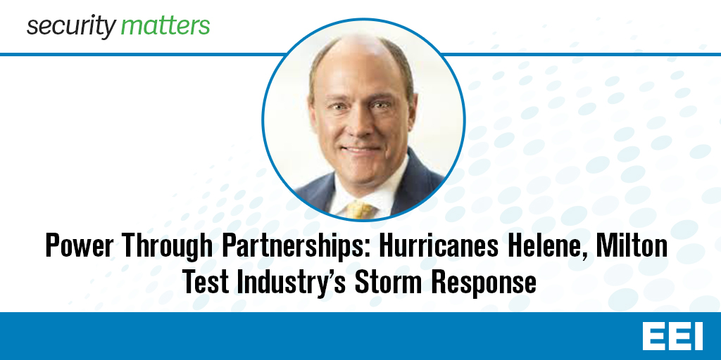 Edison_Electric's tweet image. In response to Hurricanes #Helene and #Milton, more than 50,000 mutual assistance workers from at least 41 states, the District of Columbia, and Canada mobilized to help communities in need. 

@SouthernCompany’s Stan Connally reflects on lessons learned and the importance of
