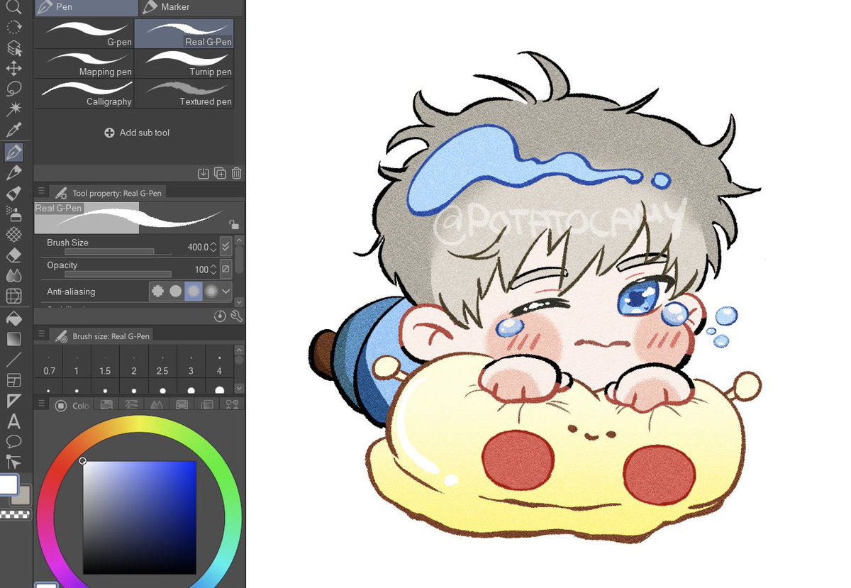 panpan___04's tweet photo. chibi Xavier 💜 #loveanddeepspacefanart #Xavier https://t.co/gvs4aFW9f0