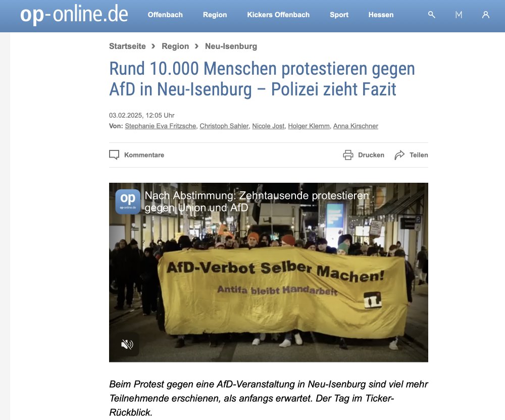 IxoraPaveta's tweet photo. Mainstream im Schulterschluss mit Linksextremismus. Kein Problem. Im Gegenteil.
#NeuIsenburg #AfD #Antifa #OffenbachPost https://t.co/8CsDUqPD64