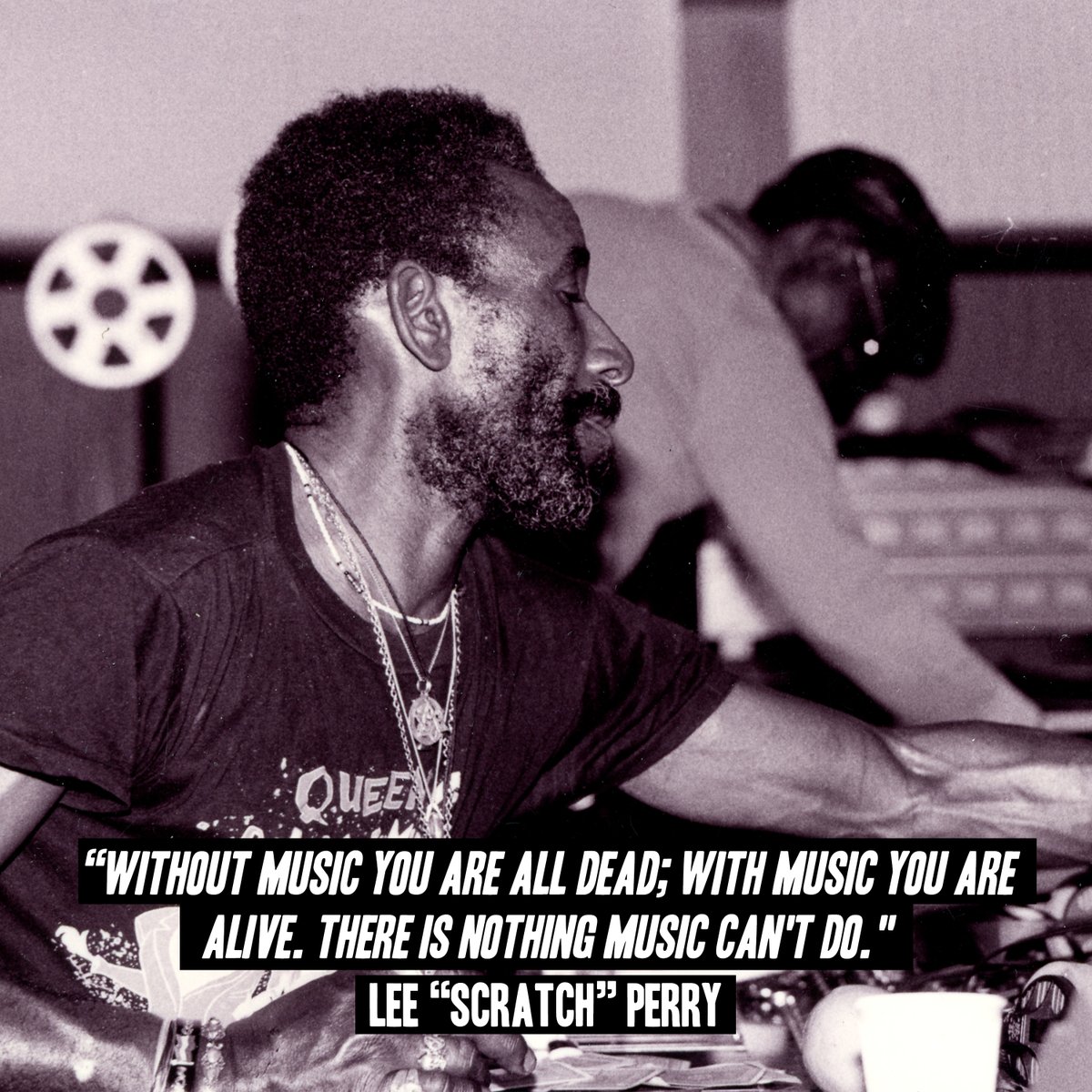 "Without music you are all dead; with music you are alive. There is nothing music can't do". ~ Lee "Scratch" Perry 💫❤️

#leescratchperry #reggaequotes #reggaemusic #bossreggae #skinheadreggae