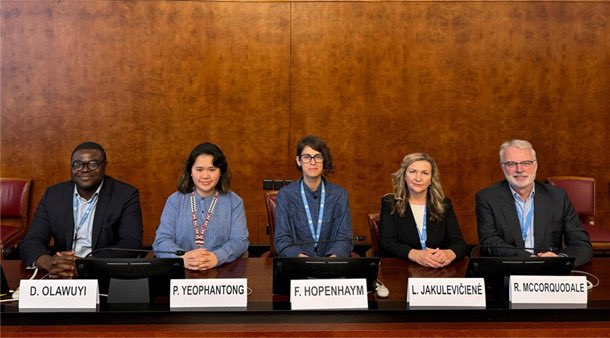 UNWGBiz&Human Rights (@wgbizhrs) on Twitter photo The 40th Session of the <a href="/WGBizHRs/">UNWGBiz&Human Rights</a> has kicked off in Geneva and will hold from February 3-7, 2025.
ohchr.org/en/special-pro…
<a href="/eastforeden/">Pichamon Yeophantong</a> <a href="/fernanda_ho/">Fernanda Hopenhaym</a> <a href="/dsolawuyi/">Damilola S. Olawuyi, SAN, FCIArb</a> The 40th Session of the <a href="/WGBizHRs/">UNWGBiz&Human Rights</a> has kicked off in Geneva and will hold from February 3-7, 2025.
ohchr.org/en/special-pro…
<a href="/eastforeden/">Pichamon Yeophantong</a> <a href="/fernanda_ho/">Fernanda Hopenhaym</a> <a href="/dsolawuyi/">Damilola S. Olawuyi, SAN, FCIArb</a>