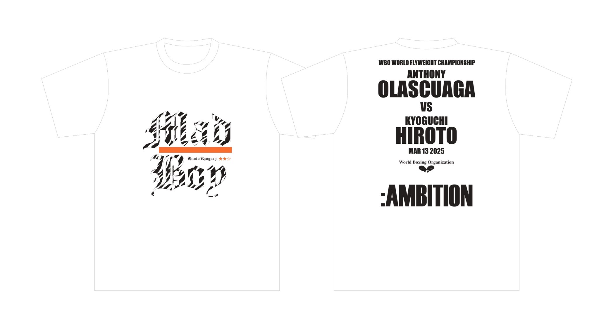京口紘人 MAD BOY Tシャツ　白色Lサイズ AMBITION アンビジョン 京口紘人 mad boy Tシャツ WHITE - メルカリ