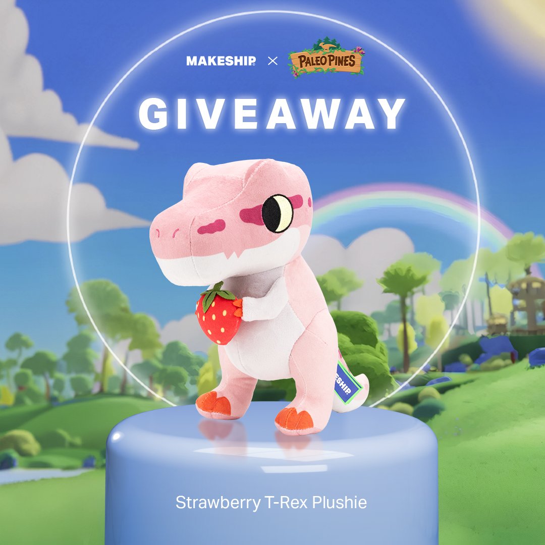 Paleo Pines 🦖 60% off Playstation! (@paleopines) on Twitter photo ✨T-REX PLUSHIE GIVEAWAY✨
We’re giving you the chance to win 1 of 2 Strawberry T-Rex Plushies! 😍🦖
It's super simple to enter👇
🍓Follow @makeship and <a href="/PaleoPines/">Paleo Pines 🦖 Follow our Kickstarter! 👇👇👇👇</a>
🍓Retweet this post
Giveaway ends Feb 5th at 2pm ET
☘️Good luck! ☘️ ✨T-REX PLUSHIE GIVEAWAY✨
We’re giving you the chance to win 1 of 2 Strawberry T-Rex Plushies! 😍🦖
It's super simple to enter👇
🍓Follow @makeship and <a href="/PaleoPines/">Paleo Pines 🦖 Follow our Kickstarter! 👇👇👇👇</a>
🍓Retweet this post
Giveaway ends Feb 5th at 2pm ET
☘️Good luck! ☘️