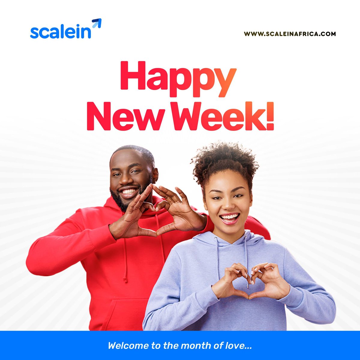 Happy New Week, Everyone!

Welcome to the first week of February.

You already know what this month is all about—LOVE!

Wishing you a love-filled week ahead! 💫

#Scalein