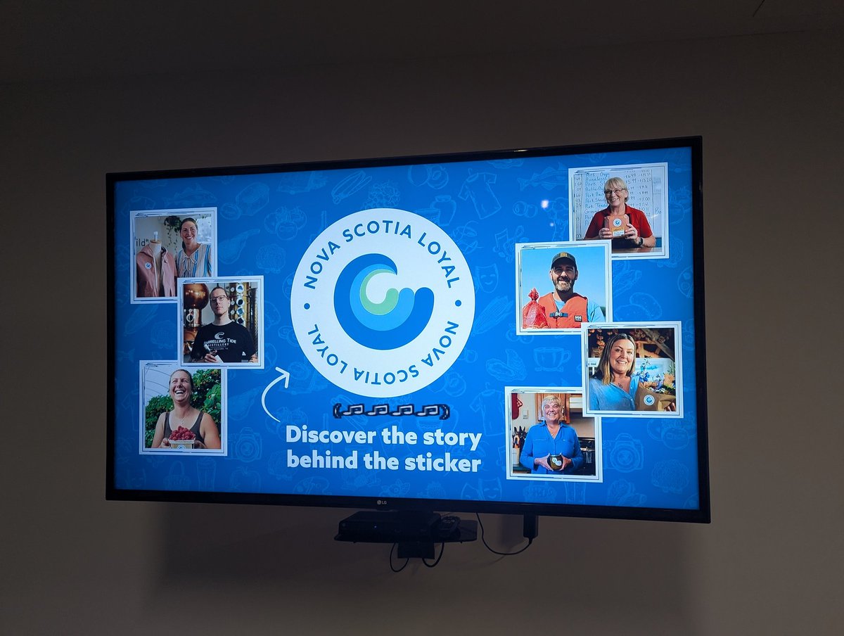Great to see <a href="/NovaScotiaLoyal/">NovaScotiaLoyal</a> promotional on the telly!

#buylocal #BuyCanadian