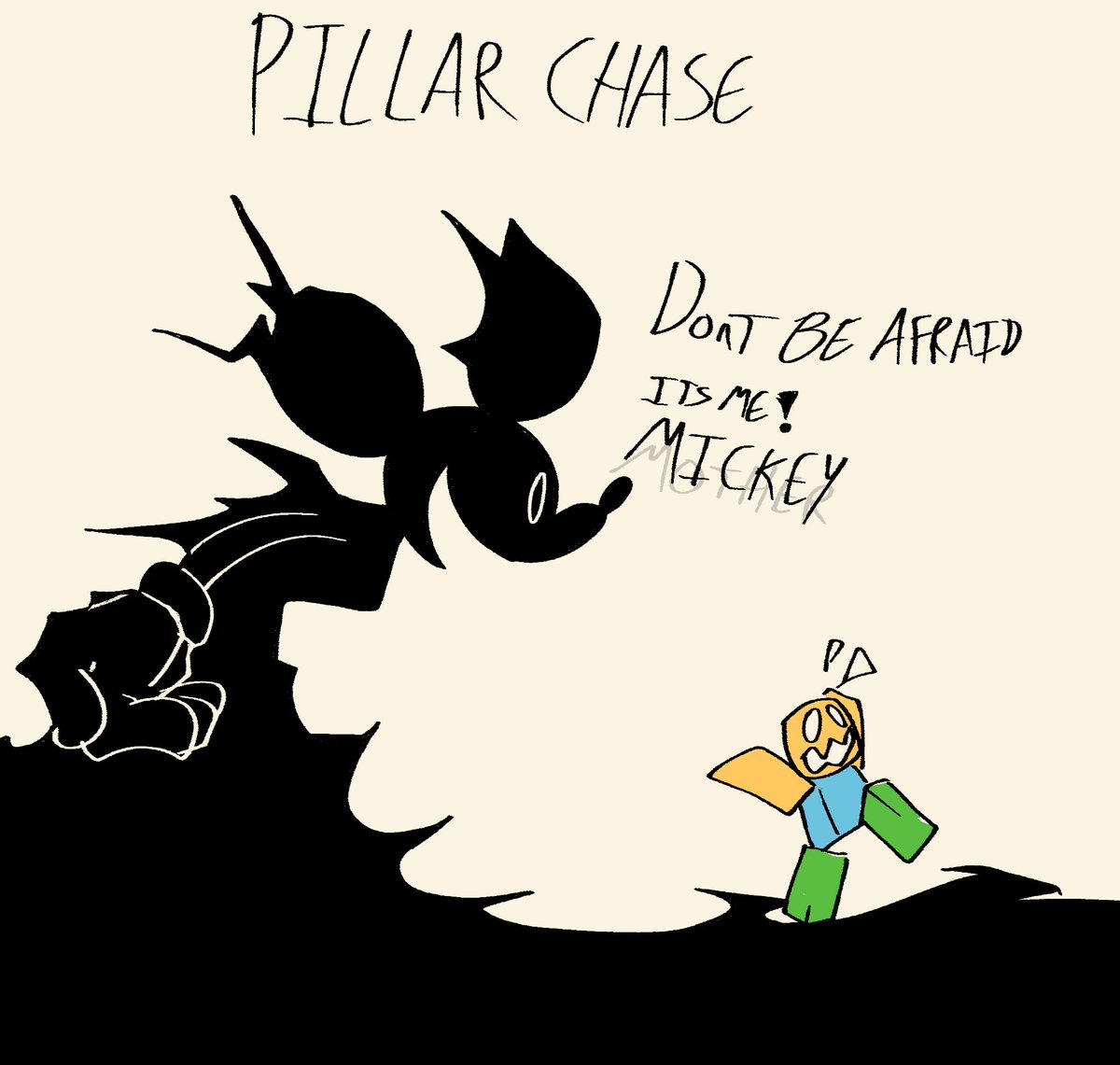 Vexxaivex's tweet photo. What if MOTHER was in pillar chase :0 https://t.co/EAQXYgwm55