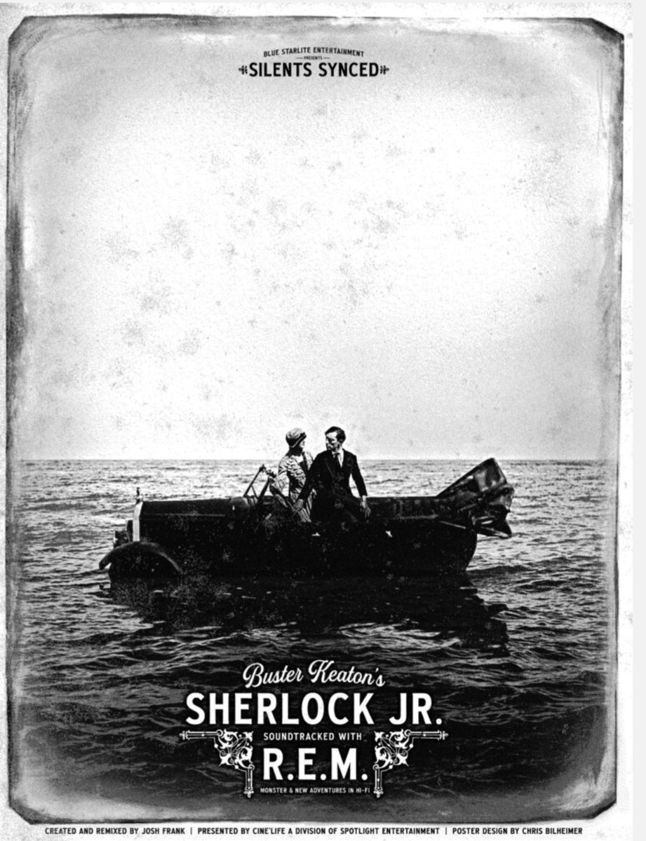 jimholman7's tweet photo. @SilentSynced A truly memorable experience last Saturday at Athens' Historic Morton Theatre watching Buster Keaton's Sherlock Jr soundtracked with REM. @m_millsey https://t.co/SZRW6Idycb