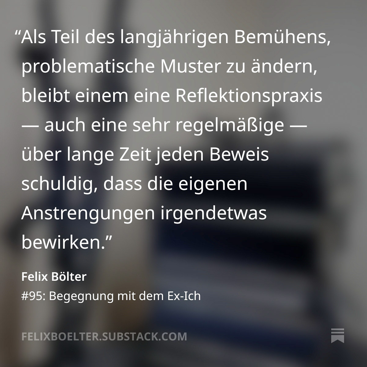 F_Boelter's tweet photo. “Verstehen kann man das Leben oft nur rückwärts, doch leben muss man es vorwärts.“
—Soren Kierkegaard

Mein neuer Newsletter - über einen lehrreichen Reifenwechsel, einen Vorteil langjähriger Reflektionen und das Gefühl, erwachsener geworden zu sein.

Link im Kommentar ⬇️ https://t.co/Wvl52GtSzP