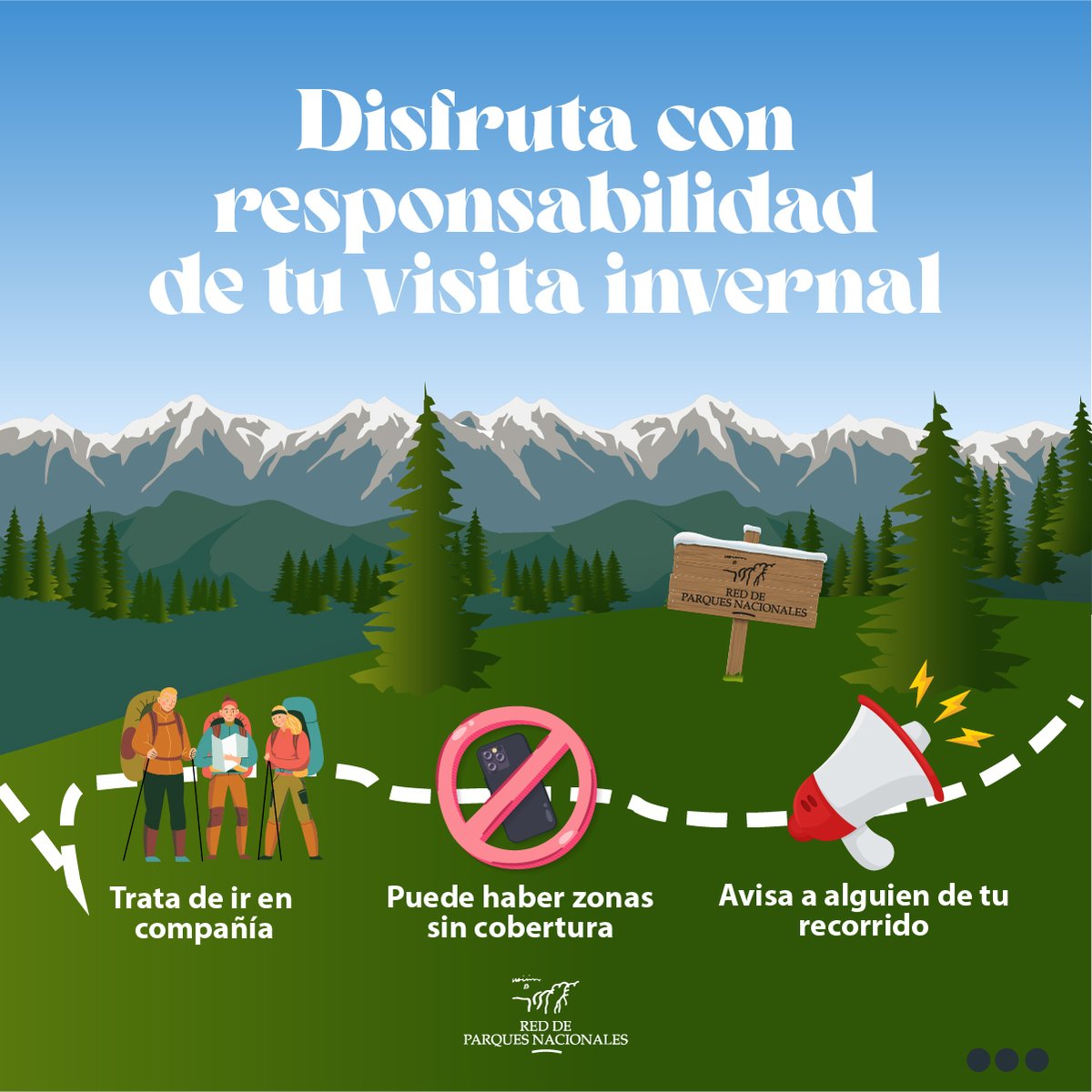 ¿Planeas una visita a tu parque nacional favorito? 🥾 Entonces presta atención a estas indicaciones📝que te ayudarán a disfrutar al máximo de tu experiencia invernal ❄️
#reddeparquesnacionales #ParquesNacionales #monfragüeparquenacional #Monfragüe #pnmonfragüe <a href="/oapngob/">Parques Nacionales (OAPN)</a>