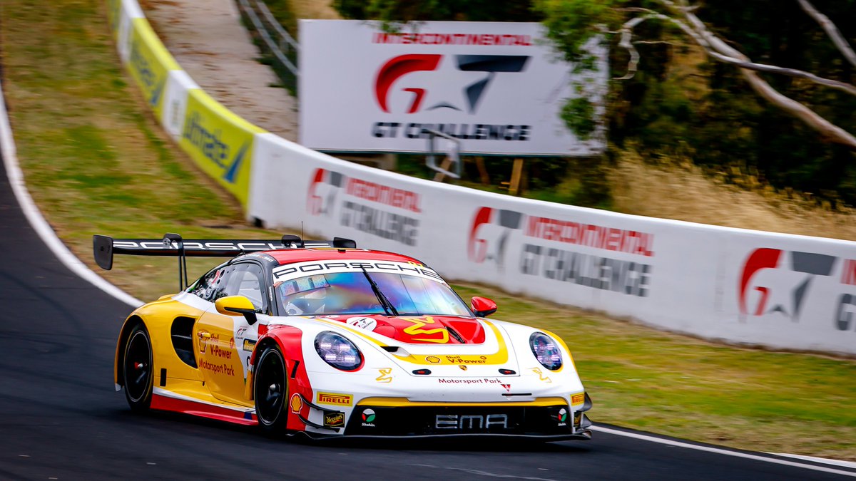 PorscheRaces's tweet photo. #IGTC - #MantheyEMA's #Porsche #911GT3R with @LaurinHeinrich_ 🇩🇪, brothers #YasserShahin 🇦🇺 and #SamShahin 🇦🇺 as well as #MorrisSchuring 🇳🇱 took 2nd place in Pro Am class in the @IntercontGTC #B12Hr race, Australia 🇦🇺. Congrats! https://t.co/Kxk6FnfETE