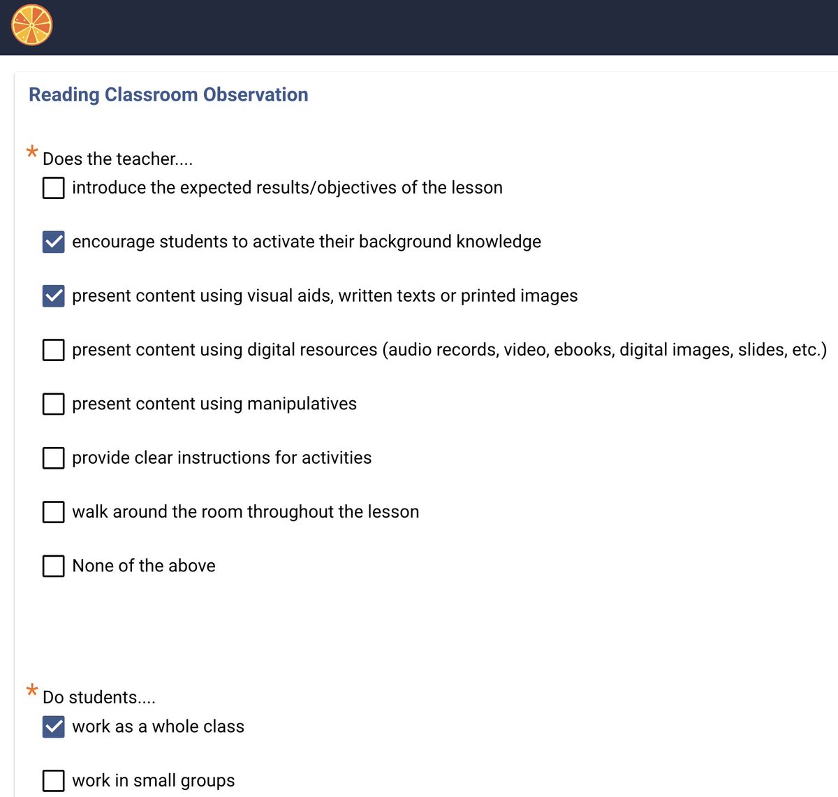 Classroom Observation success story. Tangerine: Coach used nation-wide in Sierra Leonne: mbsseknowledgeplatform.gov.sl/wp-content/upl…