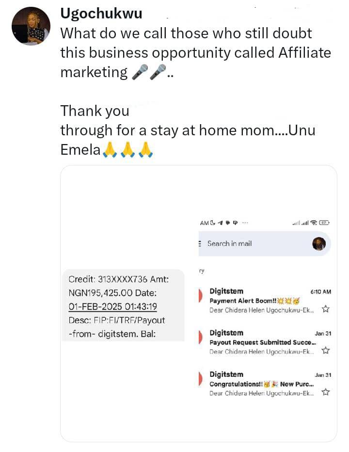 korede_sam94054's tweet image. What do we call those that doubt opportunity called affiliate marketing become the youngest millionaire in your family @stakecut