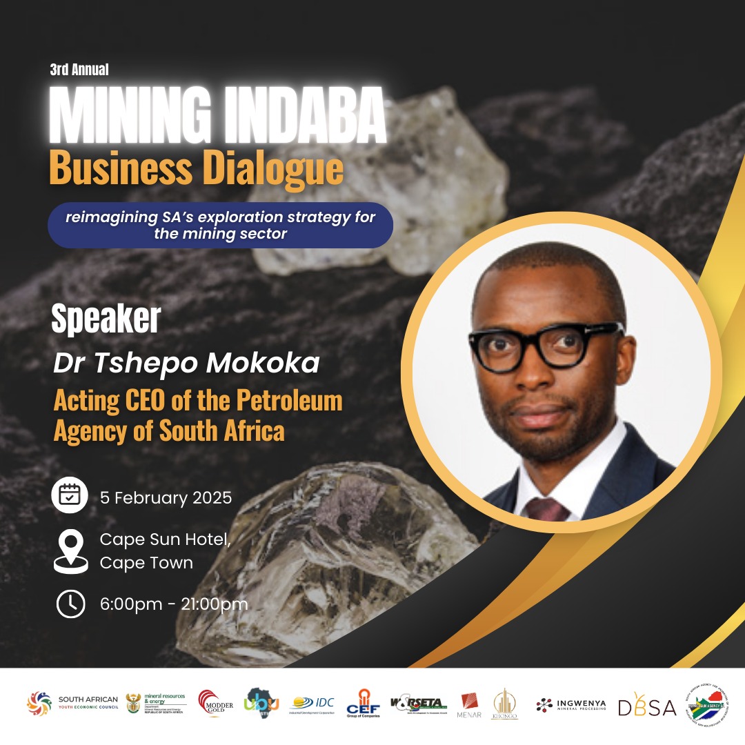 sa_petroleum's tweet photo. Join #PASA at the 3rd Annual #MiningIndabaBusinessDialogue which will be hosted by #SAYEC.
Our CEO, Dr. Tshepo Mokoka will demostrate the importance of South Africa’s upstream oil and gas industry in ensuring security of supply in  Mining and related sectors. https://t.co/w5IAwmXYPI