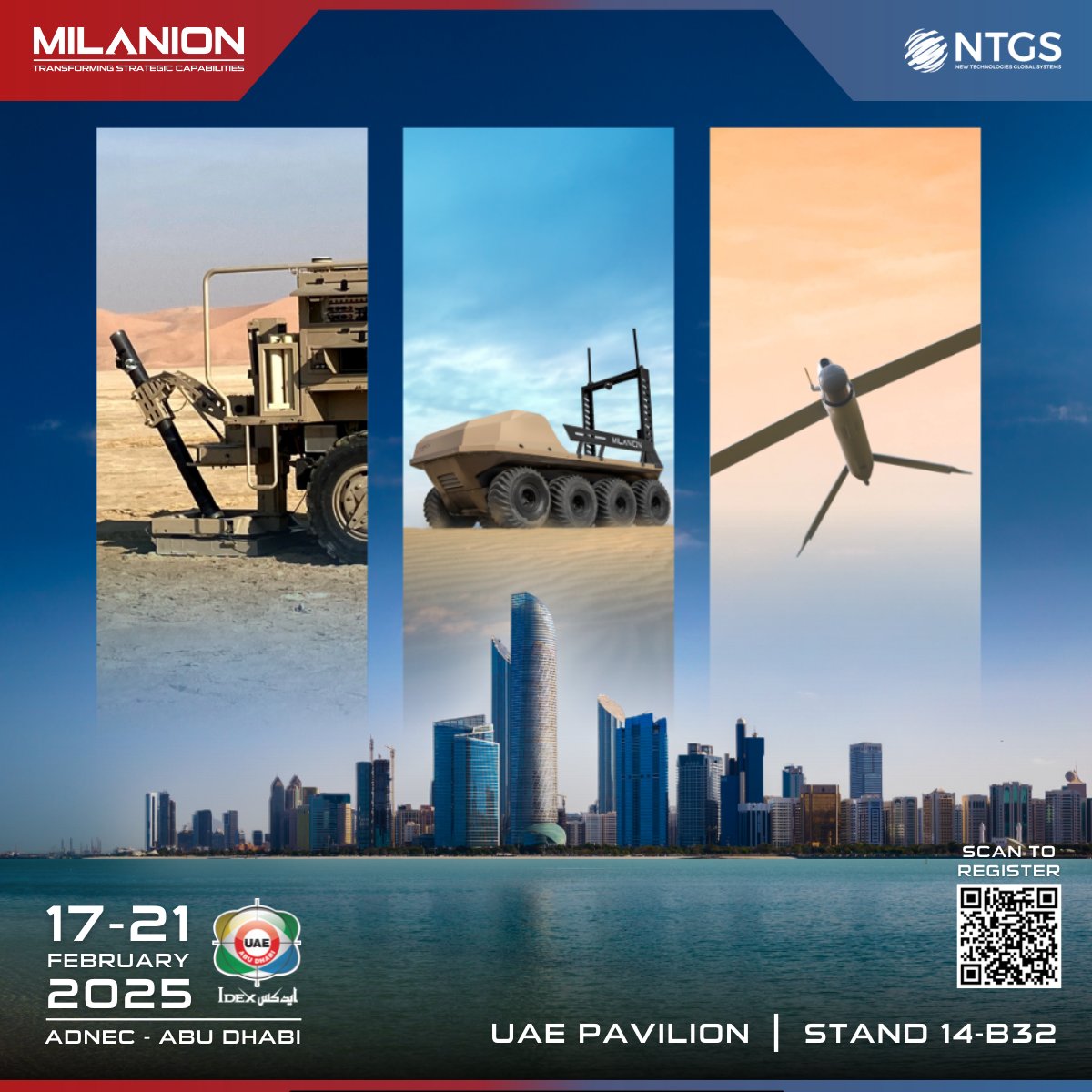 IDEX 2025 is just 2 weeks away!

We’re returning to Abu Dhabi for one of the world’s premier defence and security exhibitions. Will you be attending?

📅 Let’s connect. Book a meeting to see these systems up close and be the first to hear our latest news: milaniongroup.com/idex-2025/