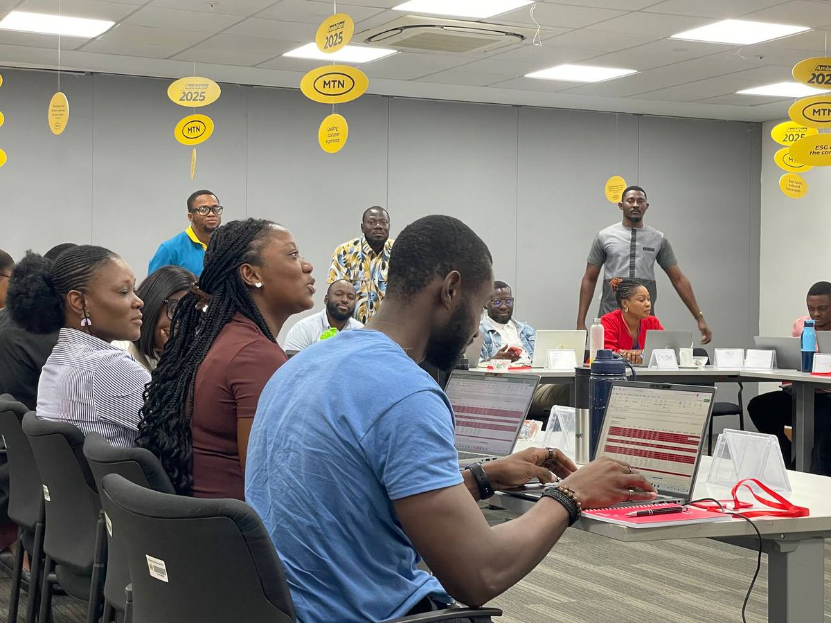 PwCGhana's tweet photo. #Aboutlastweek at our #PwCGhanaBusinessSchool financial/business modelling and analysis training where our participants from Mobile Money Ghana Limited learnt practical MS Excel skills to enhance strategic decision-making!
#ProfessionalDevelopment #Upskilling https://t.co/mqDkTSKFl1