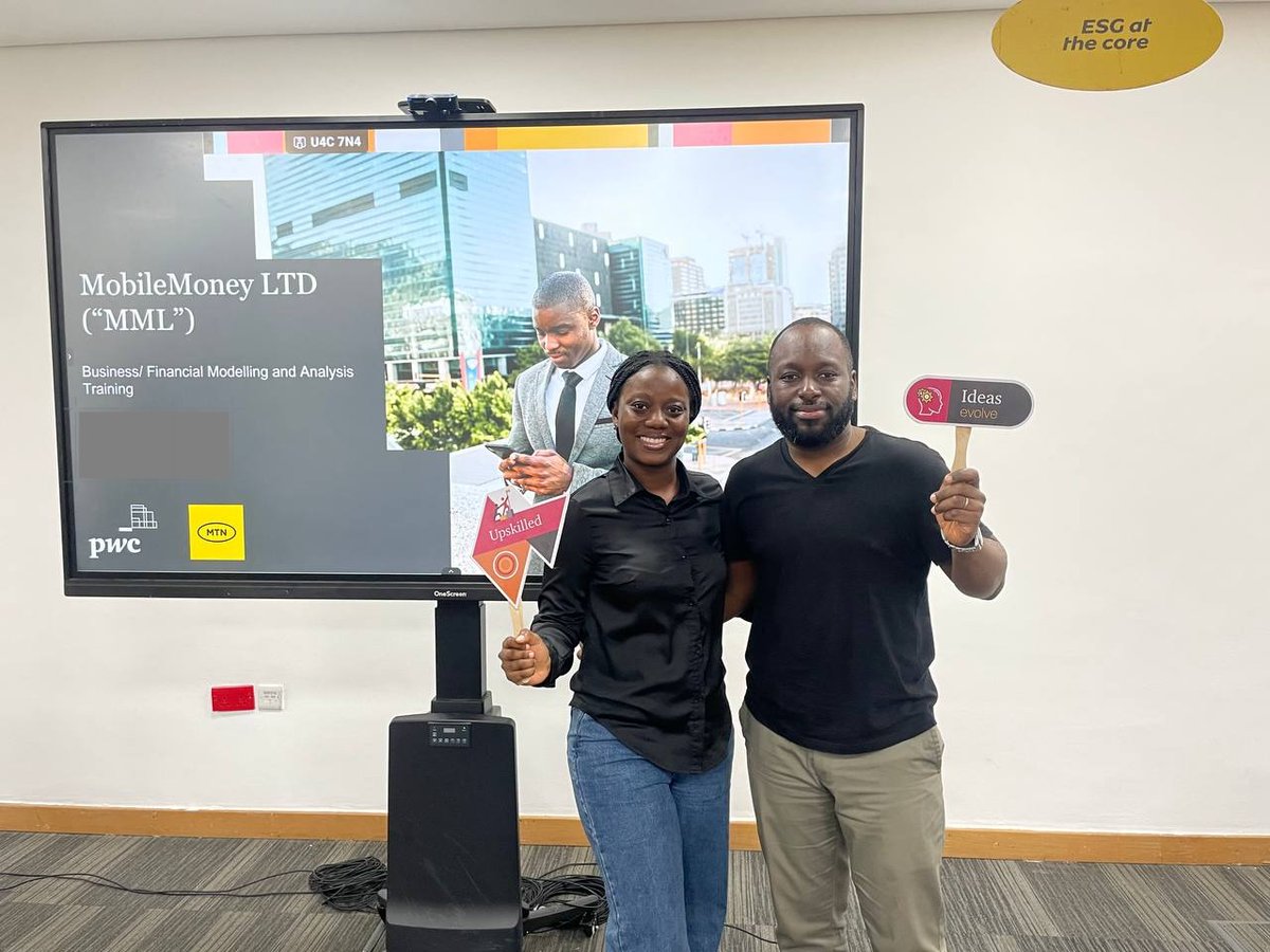 PwCGhana's tweet photo. #Aboutlastweek at our #PwCGhanaBusinessSchool financial/business modelling and analysis training where our participants from Mobile Money Ghana Limited learnt practical MS Excel skills to enhance strategic decision-making!
#ProfessionalDevelopment #Upskilling https://t.co/mqDkTSKFl1