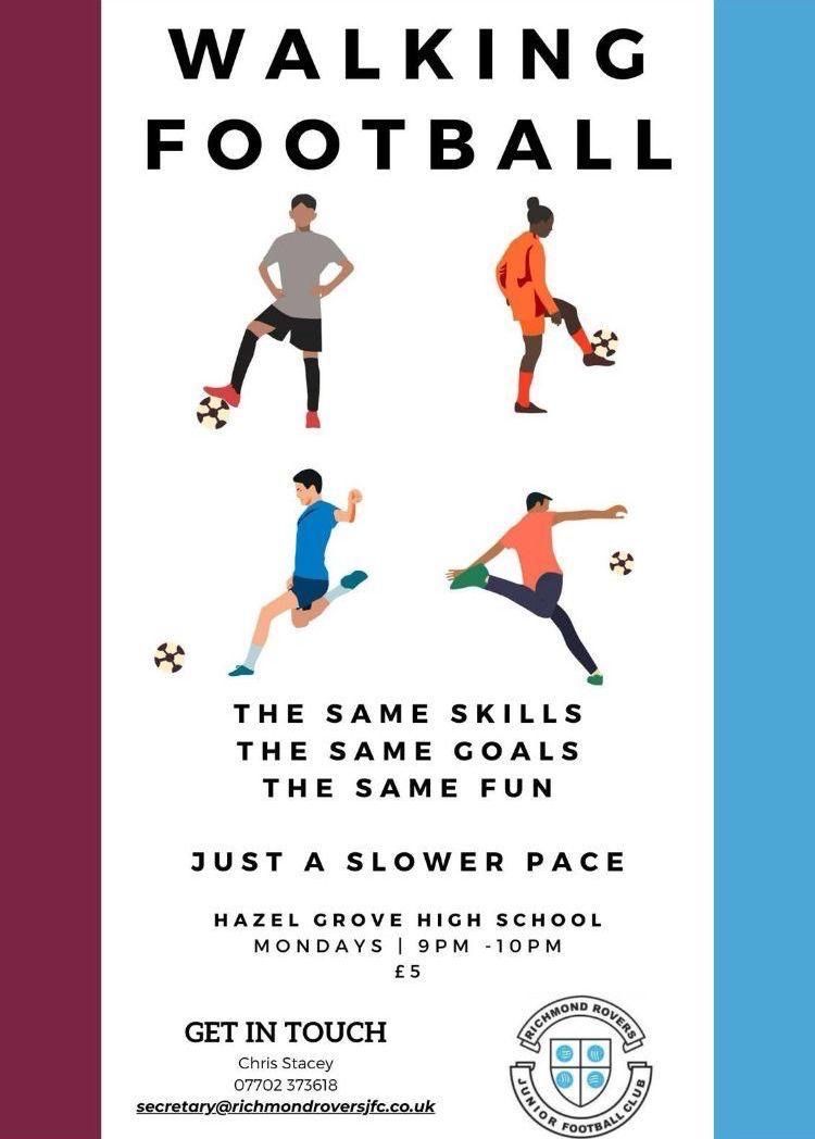 Numbers are growing at our walking football sessions on a Monday night- had 6aside for last few weeks, but still room for more and have some friendlies planned against wythenshawe in a couple of weeks time. #getinvolved #walkingfootball #tryitout