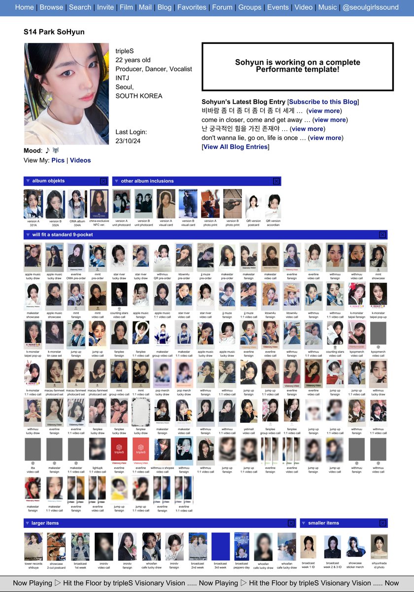 tripleS visionary vision performante inclusion & photocard