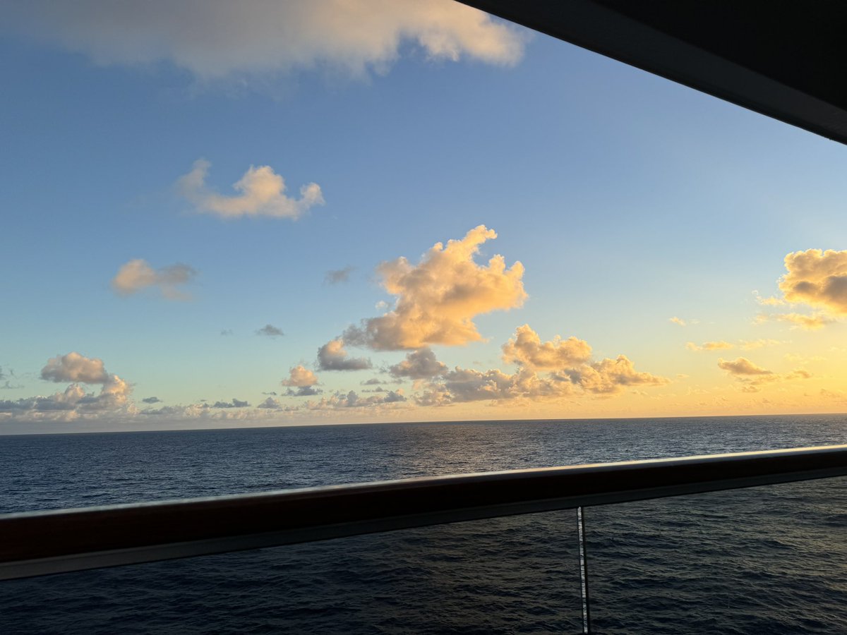 lucindahawksley's tweet photo. The dawning of our last sea day on board #Explora2. Today my talk is on “#Dickens and #Travel”, the subject of my recent #book https://t.co/67bP8xbJp0 https://t.co/48zS7U8kzp