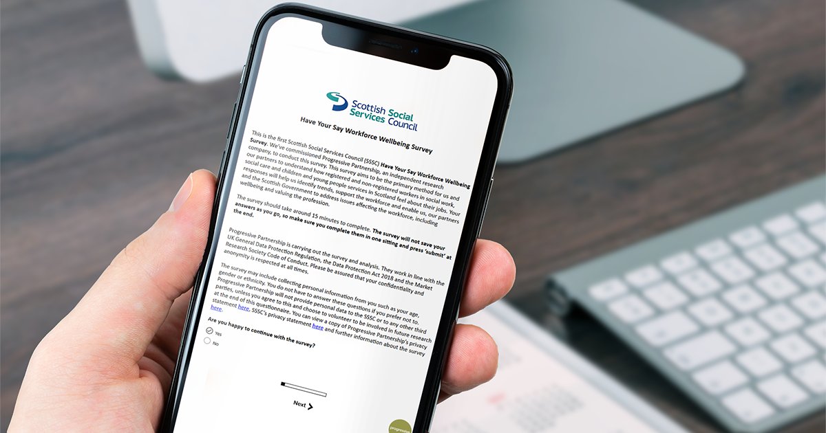 Have you completed our Have Your Say Workforce Wellbeing Survey? 

We want to hear from people working in, or who have worked in, social services in Scotland, to help build a picture of people’s experiences. 

The survey closes on Friday 14 February ➡️ ow.ly/k38Q50USgIR