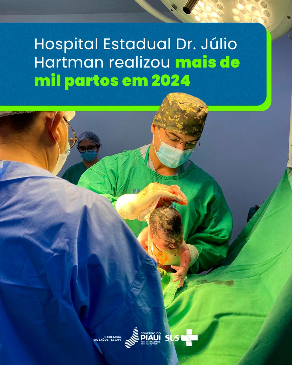 O Hospital Dr. Júlio Hartman, em Esperantina, celebrou um marco incrível: 1.008 bebês nasceram no hospital em 2024!  Isso reforça o compromisso da Sesapi e de toda a rede de saúde na luta contra a mortalidade materno-infantil, garantindo cuidado e assistência para mães e bebês.