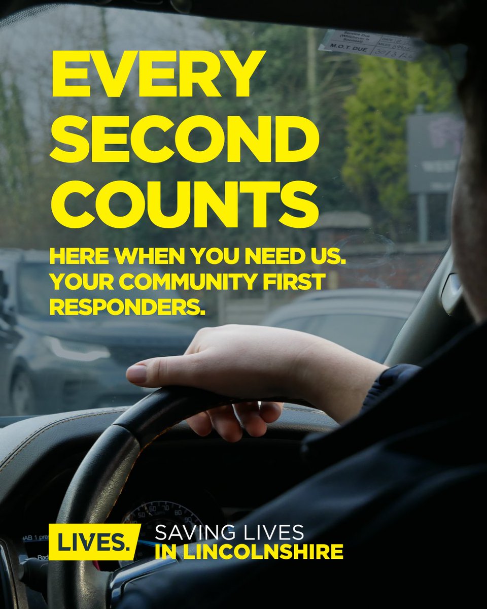 Our Community First Responders provide life-saving care before an ambulance arrives, quietly moving through Lincolnshire day and night. They're your neighbours, your community.

💛 Donate today! lives.org.uk/donate/

#MedicalResponders #SavingLives