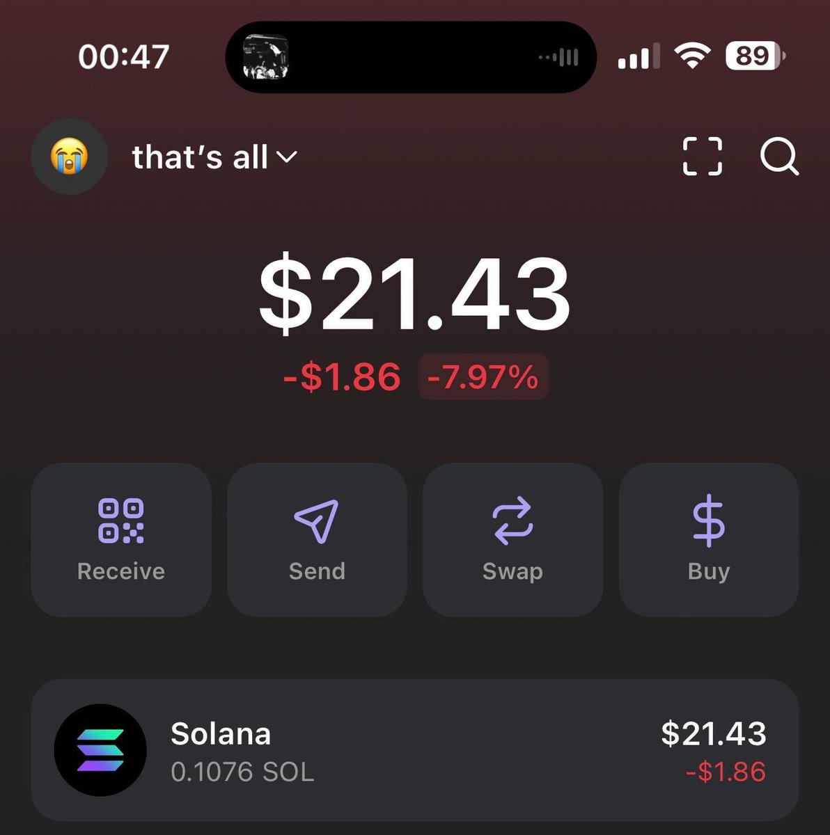 I lost everything overnight.

Got $20 left—watch me make it $100K.

$20 -&gt; $100,000 starts today

I'll show every move in TG.

If you're with me:

Like &amp; RT
Comment “All in”

Only if you're my SUB - check now.

Join here: t.me/w1nklerr
Trade here: