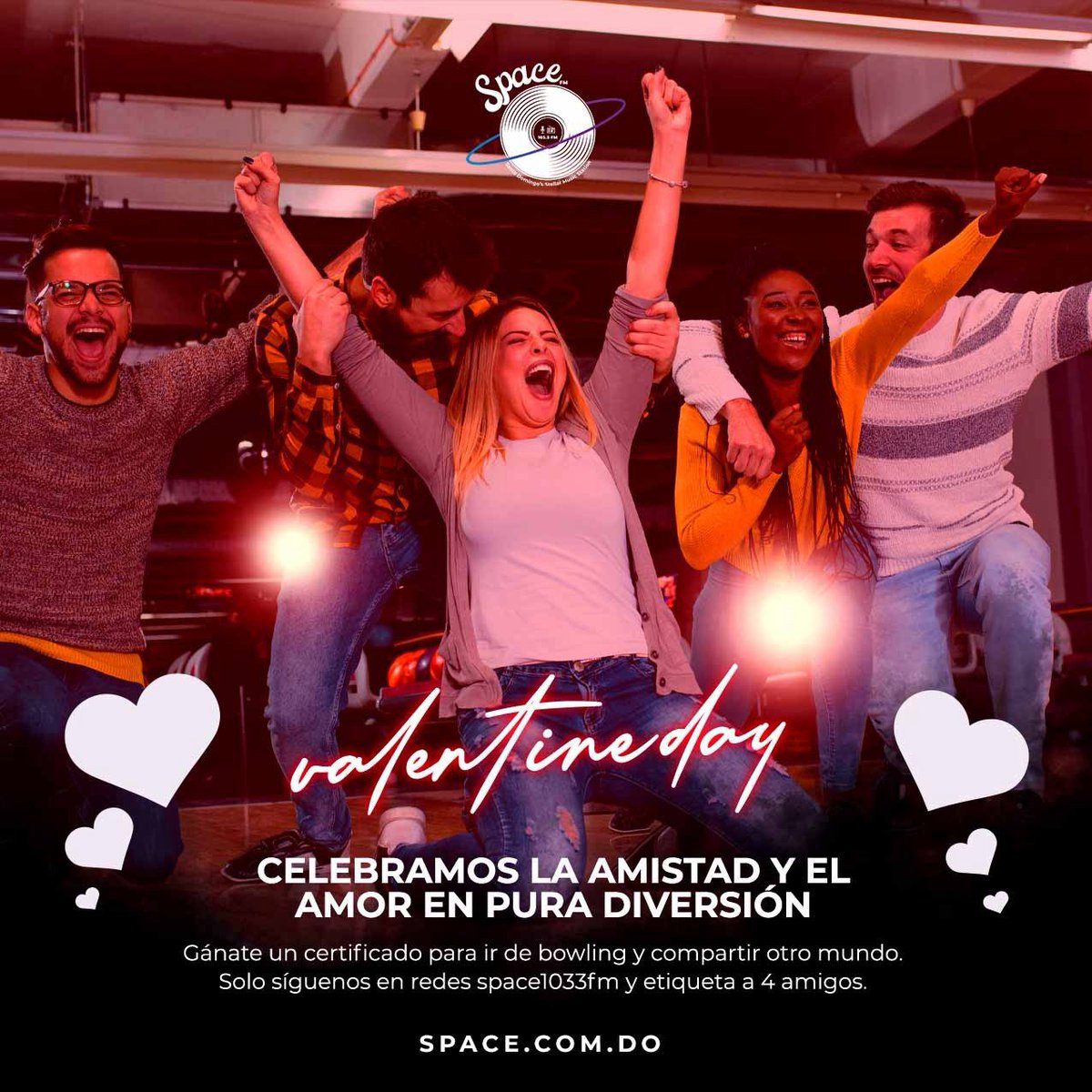 📢 ¿Cómo participar?
✅ Sigue a @space1033fm
✅ Etiqueta a 4 amigos en los comentarios
 Requisitos: 
-Ser mayor de 18 años 
-Enviar al DM los últimos 4 dígitos de tu cedula y su contacto.

📅 Tienes hasta el 13 de febrero. ¡No dejes pasar esta oportunidad! 🚀