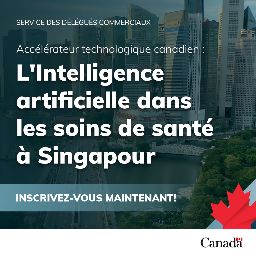 Le marché de la santé numérique en Asie est en pleine croissance, et Singapour en est le centre. L’ATC en IA appliquée aux soins de santé aide à s’y implanter grâce à un accompagnement stratégique et des connexions clés.

Postulez avant le 26 février 2025: ow.ly/MGWN50UPyVl