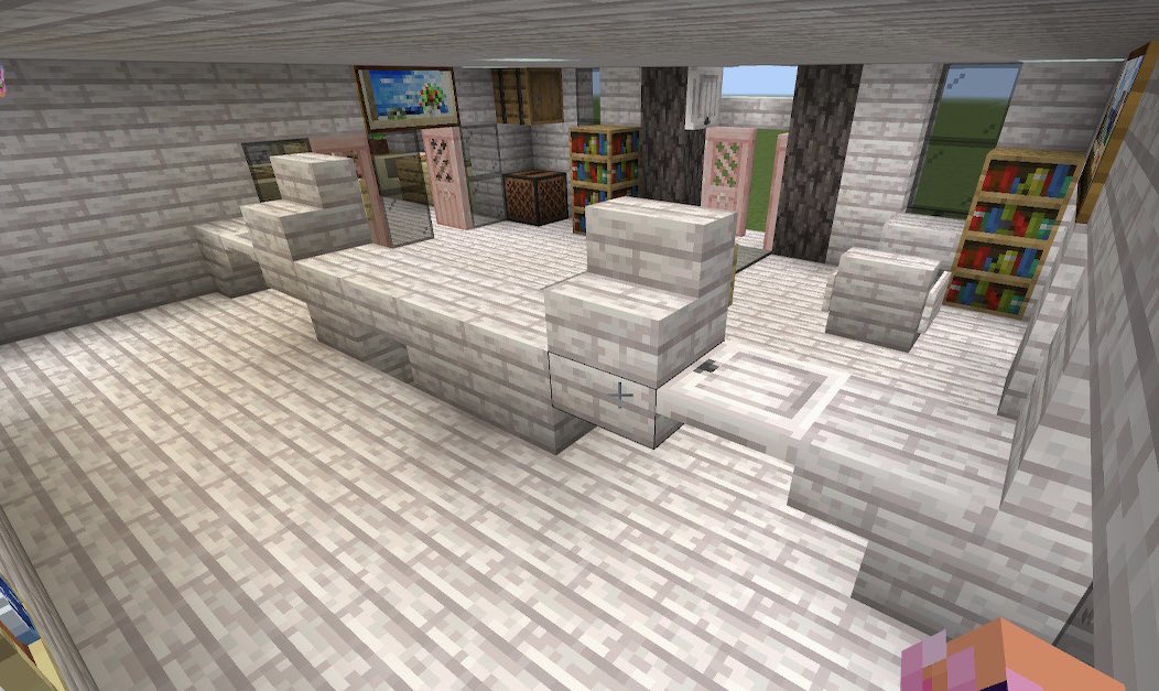 Krgn_m000's tweet photo. カフェ作ってみた!
#MinecraftSwitch
#マイクラ建築
#マイクラ統合版
#マイクラ好きと繋がりたい https://t.co/EMxPDBfqs7