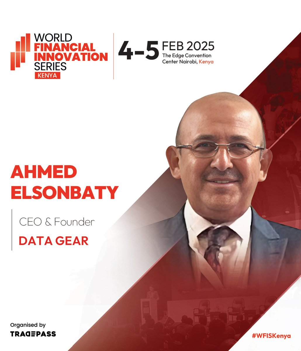 Tradepassglobal's tweet photo. The CEO & Founder of Data Gear, Ahmed ElSonbaty will delve into regulatory changes, collaborative efforts between regulatory authorities and the RegTech industry, global regulatory harmonization and a lot more.
#WFIS2025 #WFISAfrica #WFISKenya #WFISNairobi #Financeevent #WFIS https://t.co/q3dM0qXnZZ