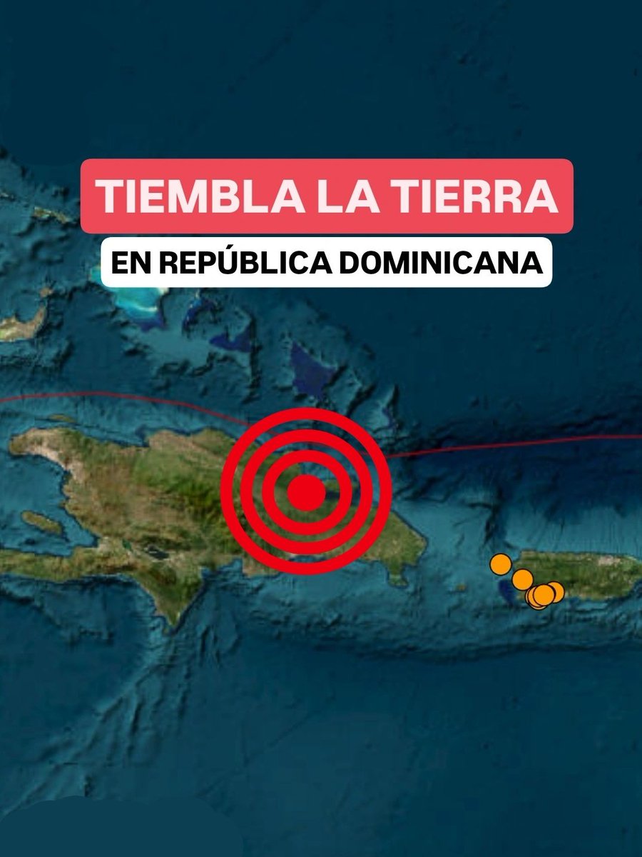 JeanSuriel's tweet photo. 🔴🔴TEMBLOR | Un sismo de magnitud 4.1 se ha registrado este lunes 3 de febrero, con epicentro en Arenoso, provincia Duarte, en el noreste de República Dominicana: el temblor se sintió en gran parte del Cibao.

⚠️El movimiento telúrico se registró a las 7:48 AM, con una profundidad de 57 kilómetros.

⚠️COORDENADAS:
Latitud 19.16 | Longitud -69.72

🔴¿Lo sintieron?

✅️ https://t.co/WlQFg167bk 
➡️ @AgendaClimatica 
▶️ https://t.co/OBEFwksFsW