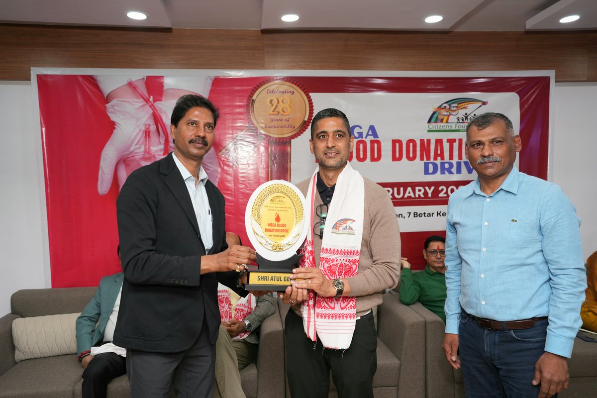 Today <a href="/citizens_cf/">Citizens Foundation</a> marked its 28th Foundation Day with a Mega #BloodDonation Drive, inaugurated by Chief Guest Shri Sunil Kumar, IAS, #PrincipalSecretary, Dept. of Urban &amp; Housing Development and Road, alongside Guests of Honour Shri S.R. Natesha, IFS, #CCF, #ForestDept., Govt.