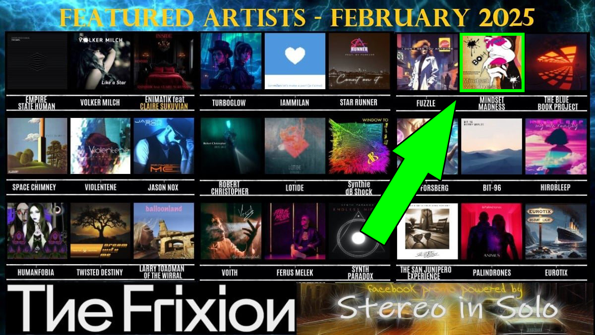 ...many thanks Revival Synth featuring a new BOH Label release Mindset Madness - Disonancia Cognitiva!!!
BOH MUSIC FOR BOH PEOPLE!!!🔥@RevivalSynth 
<a href="/mrjamestapping/">James Tapping</a>
<a href="/enimatik/">Enimatik</a>
<a href="/synthie_dBshock/">Synthie dB Shock</a>
<a href="/volkermilch/">Volker Milch Music</a>
<a href="/SanJuniperoNYC/">SanJunipero</a>
<a href="/Stereo_in_Solo/">STEREO in SOLO</a>
<a href="/TheFrixionBand/">The Frixion</a>
<a href="/FuzzleMusic/">Fuzzle</a>