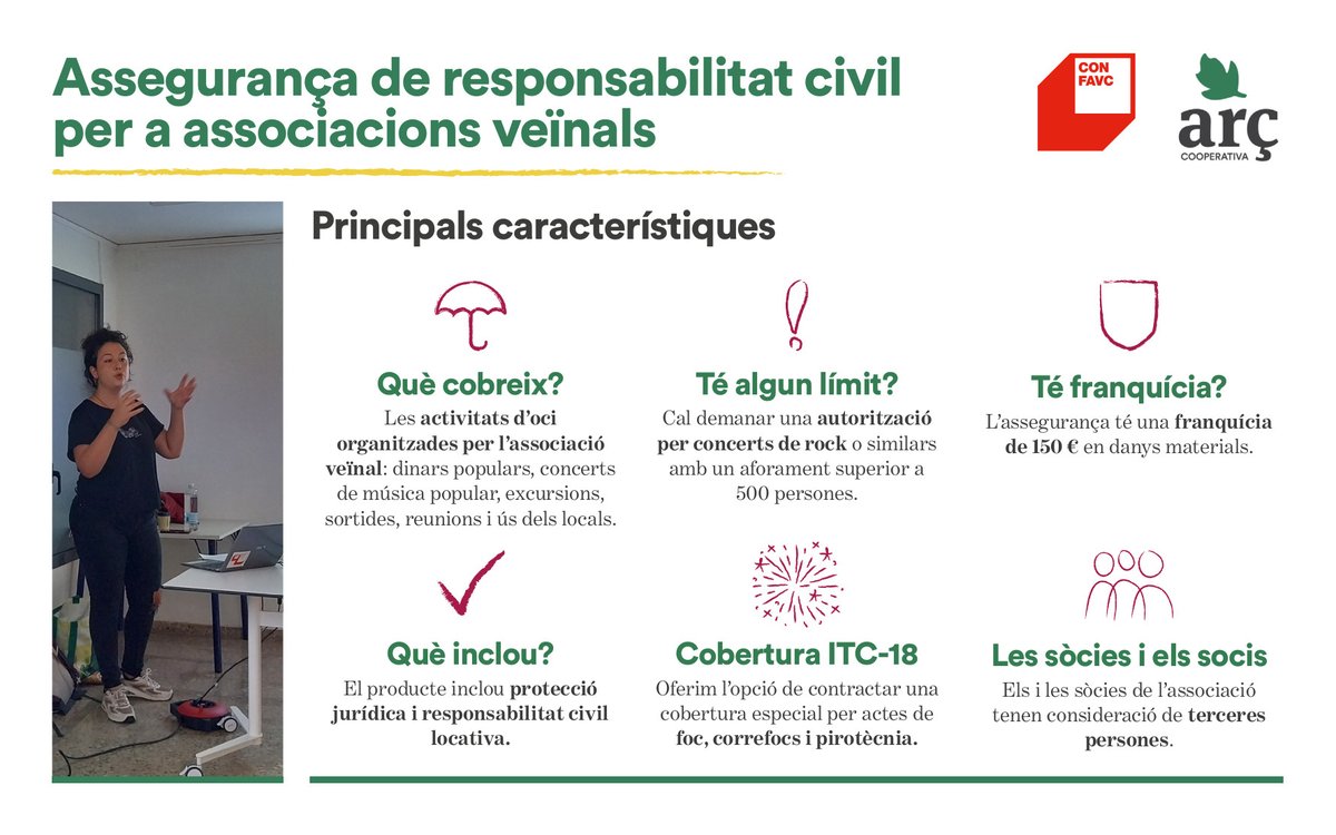 CONFAVC's tweet photo. 🖐️Oïda cuina a les entitats sòcies!!
Gràcies al conveni amb @arc_coop obrim una gran col·laboració de serveis d'#assegurancesètiques, que s'adapten també a les necessitats de les nostres entitats i el nostre #activisme:

➡️Trastegeu per aquest tríptic!
🔗https://t.co/ZgeoZ5mQme https://t.co/FI1e491mje