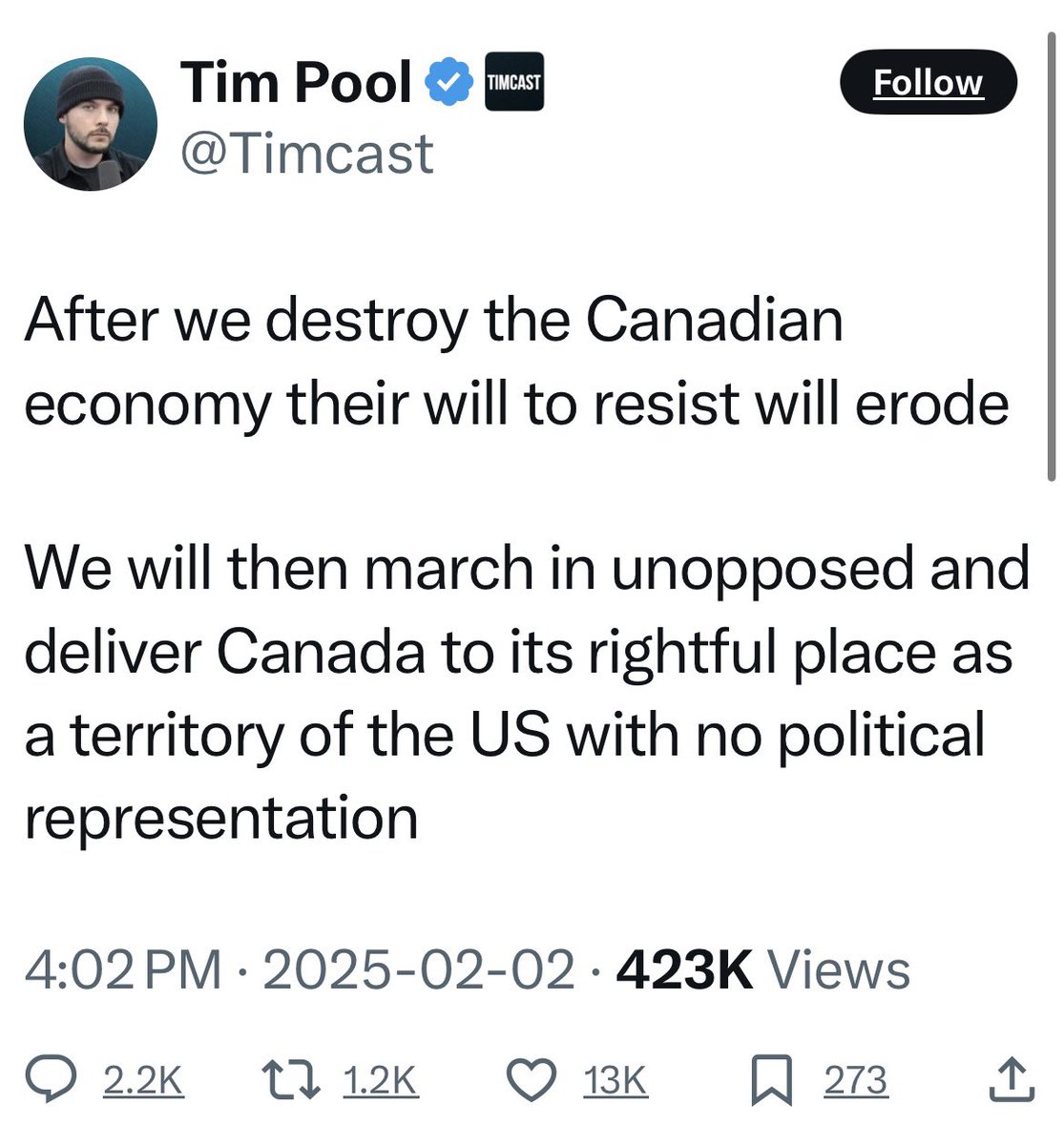 RodKahx's tweet image. Paid Russian asset has thoughts on Canada.