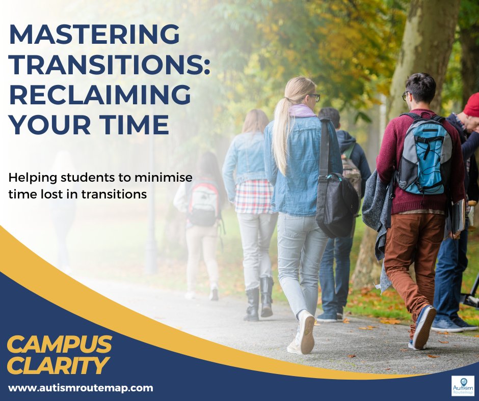 Transitions can quietly steal your time, especially when moving between tasks—a common challenge for students with weaker executive function skills. 

This week at Campus Clarity, we looked at how to reclaim lost time &amp; boost productivity. 

#neurodiversity #UniversitySupport
