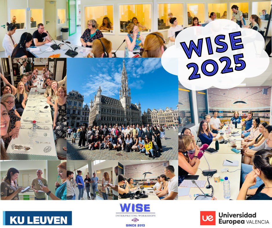 🎙 Final dates for WISE Interpreting Workshops 2025 (12th Edition)!

- WISE Valencia: 21-25/07
- WISE Valencia II*: 14-18/07 (*optional week)

Apply here by 06/04: t.ly/KP3XR

Limited places!
<a href="/UEValencia/">Universidad Europea de Valencia</a> 

#1nt #CPD #WISE1nt #terplove
#ColleaguesNotCompetition