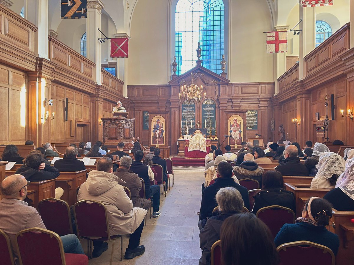 BishopAngaelos's tweet photo. Such a wonderfully uplifting and moving @StPaulMinistry Liturgy yesterday at @TheSanctuaryCDL. 

So appreciative of our remarkable community, our dynamic Steering Committee and volunteers, our angelic choir (young and old), and our friendships that have allowed for us to call @ByTheWardrobe a home in the City of London.

https://t.co/T6AOyQLQls