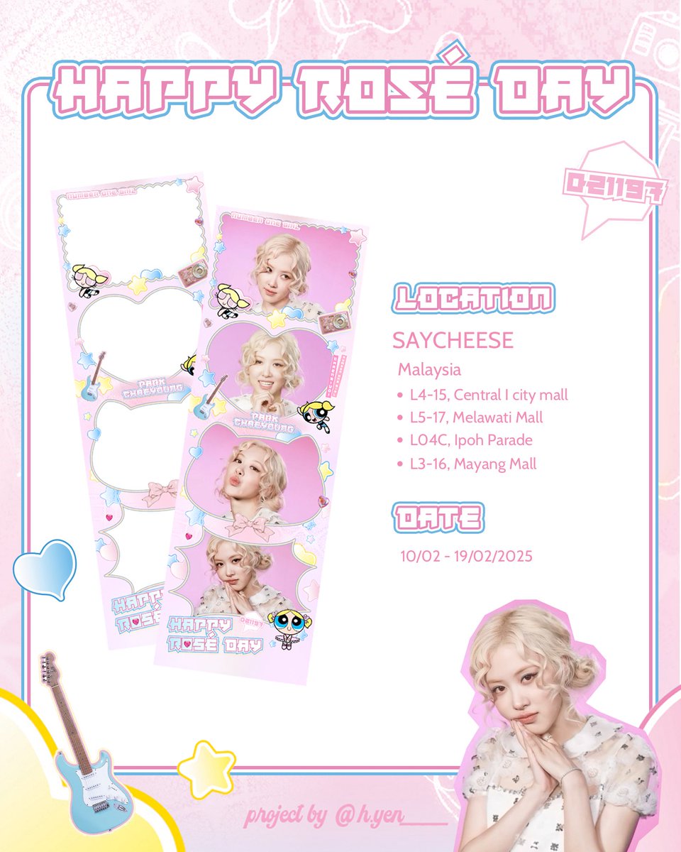 saycheesemy's tweet photo. 𓂃౨ৎ 𝑭𝒍𝒆𝒄𝒉𝒂𝒛𝒐 𝑹𝑶𝑺𝑬́ | 𝘗𝘩𝘰𝘵𝘰𝘣𝘰𝘰𝘵𝘩 𝘦𝘷𝘦𝘯𝘵 𝘧𝘰𝘳 𝘙𝘖𝘚𝘌́’𝘴 28𝘵𝘩 𝘉𝘪𝘳𝘵𝘩𝘥𝘢𝘺  ꫂ ၴႅၴ 

📍
𝐒𝐚𝐲𝐜𝐡𝐞𝐞𝐬𝐞 studio 
• L4-15, Central I city mall
• L5-17, Melawati Mall
• L04C, Ipoh Parade
• L3-16, Mayang Mall

📆 𝟭𝟬/𝟬𝟮 - 𝟭𝟵/𝟬𝟮 https://t.co/kyPHmUkXdo